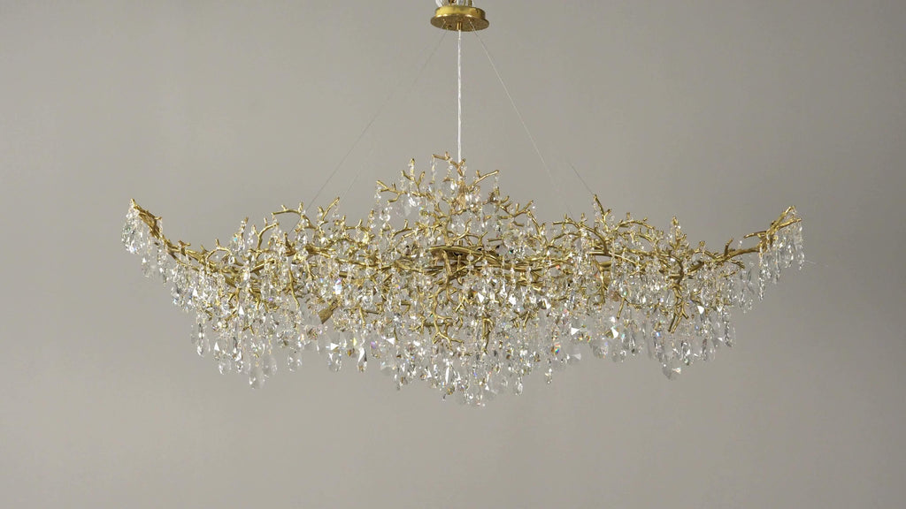 Modern Pendant Light 18 Lamp Modern 47in Golden Silvery Boat Shaped Pendant Light | Dining Room Decoration, Living Room Decoration, Kitchen Pendant Light, Ceiling Pendant Light, Central Island Pendant Light