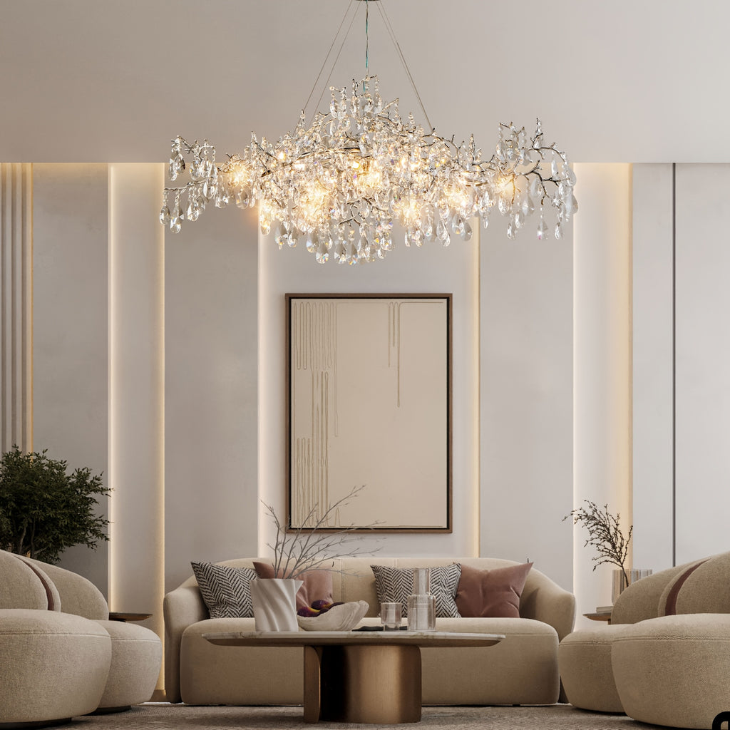 Modern Pendant Light 18 Lamp Modern 47in Golden Silvery Boat Shaped Pendant Light | Dining Room Decoration, Living Room Decoration, Kitchen Pendant Light, Ceiling Pendant Light, Central Island Pendant Light