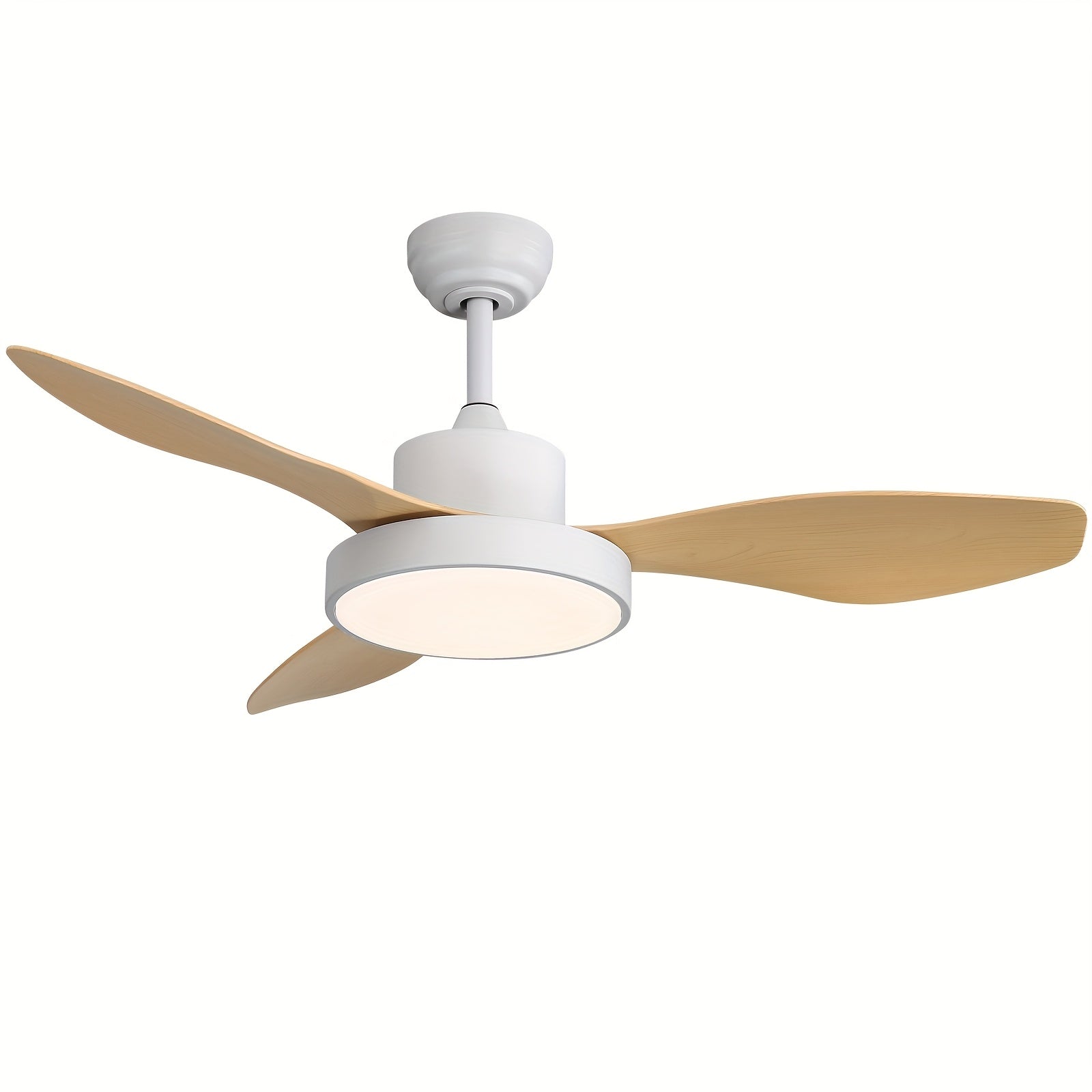 Sofucor 1pc New Arrival 47-Inch Ceiling Fan With Lights And Remote Control 3 ABS Blades Low Profile Ceiling Fan For Bedroom Living Room Indoor Outdoor Farmhouse Patio, Noiseless DC Motor, 3 Colors Available