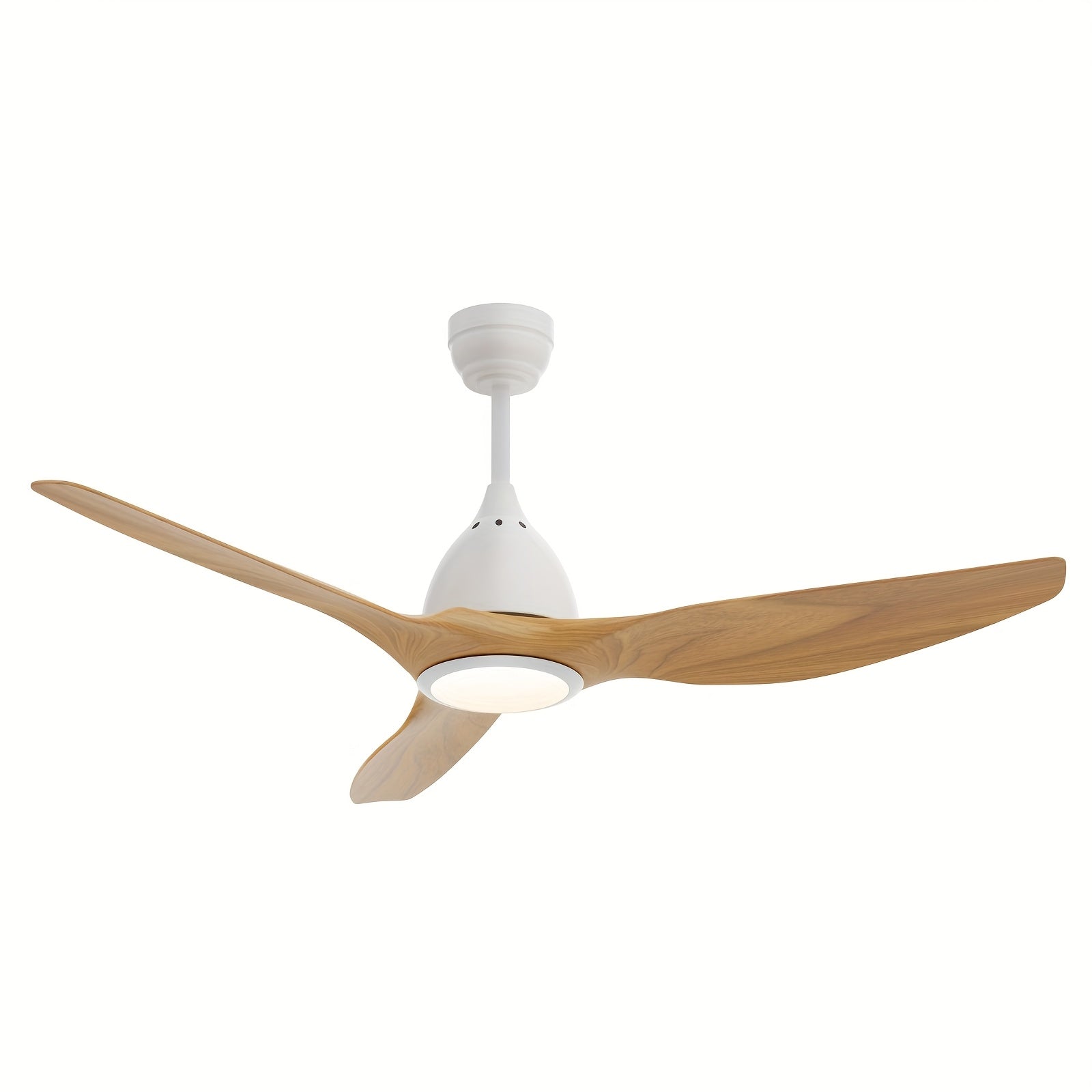 Sofucor 1 Unit 52-Inch Ceiling Fan Featuring a Light, Equipped with 3 ABS Blades, Available in 4 Colors, Utilizing a DC Motor for Energy Efficiency, Offering 6 Speeds And Three Timers Suitable for Living Rooms, Patios, And Dining Areas