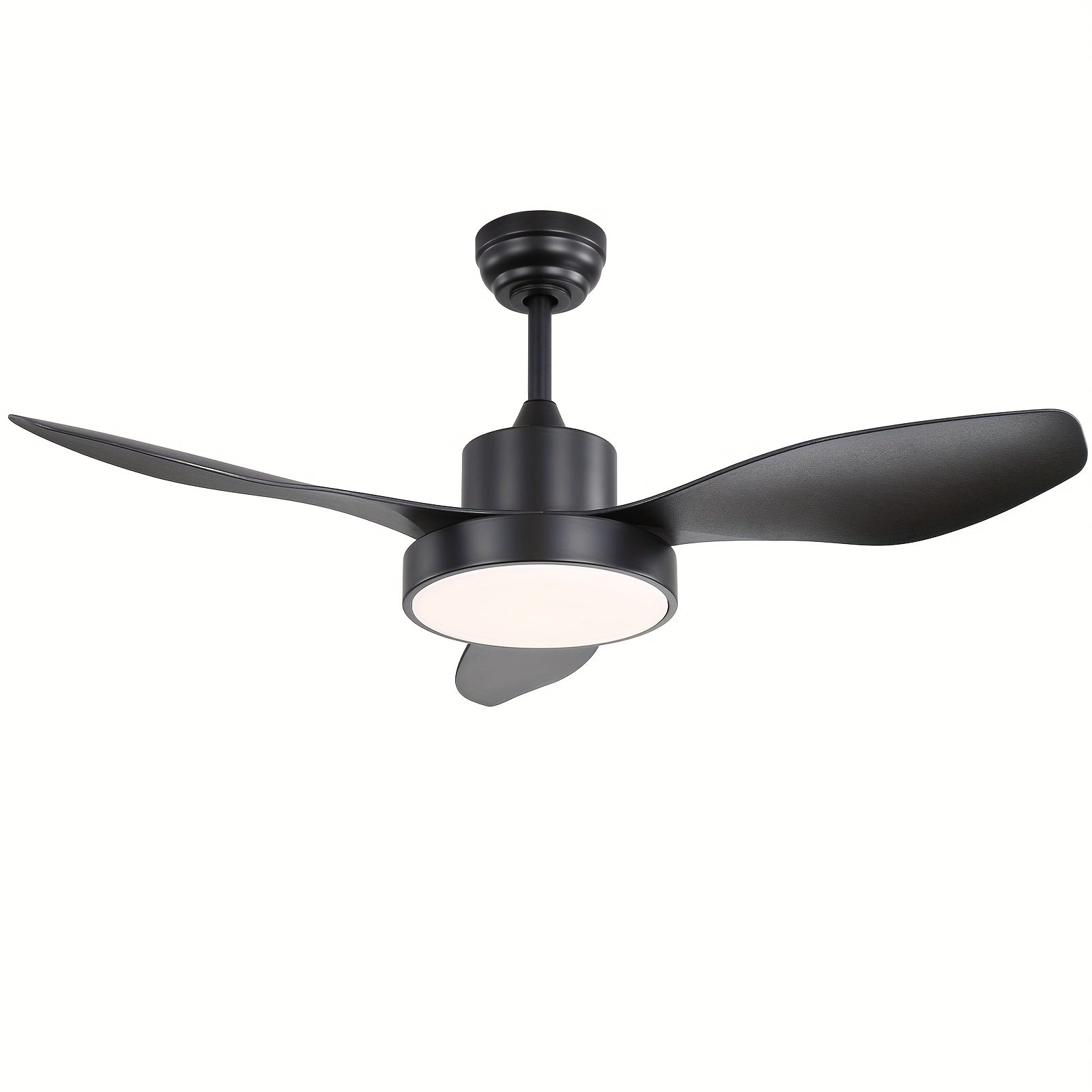 Sofucor 1pc New Arrival 47-Inch Ceiling Fan With Lights And Remote Control 3 ABS Blades Low Profile Ceiling Fan For Bedroom Living Room Indoor Outdoor Farmhouse Patio, Noiseless DC Motor, 3 Colors Available