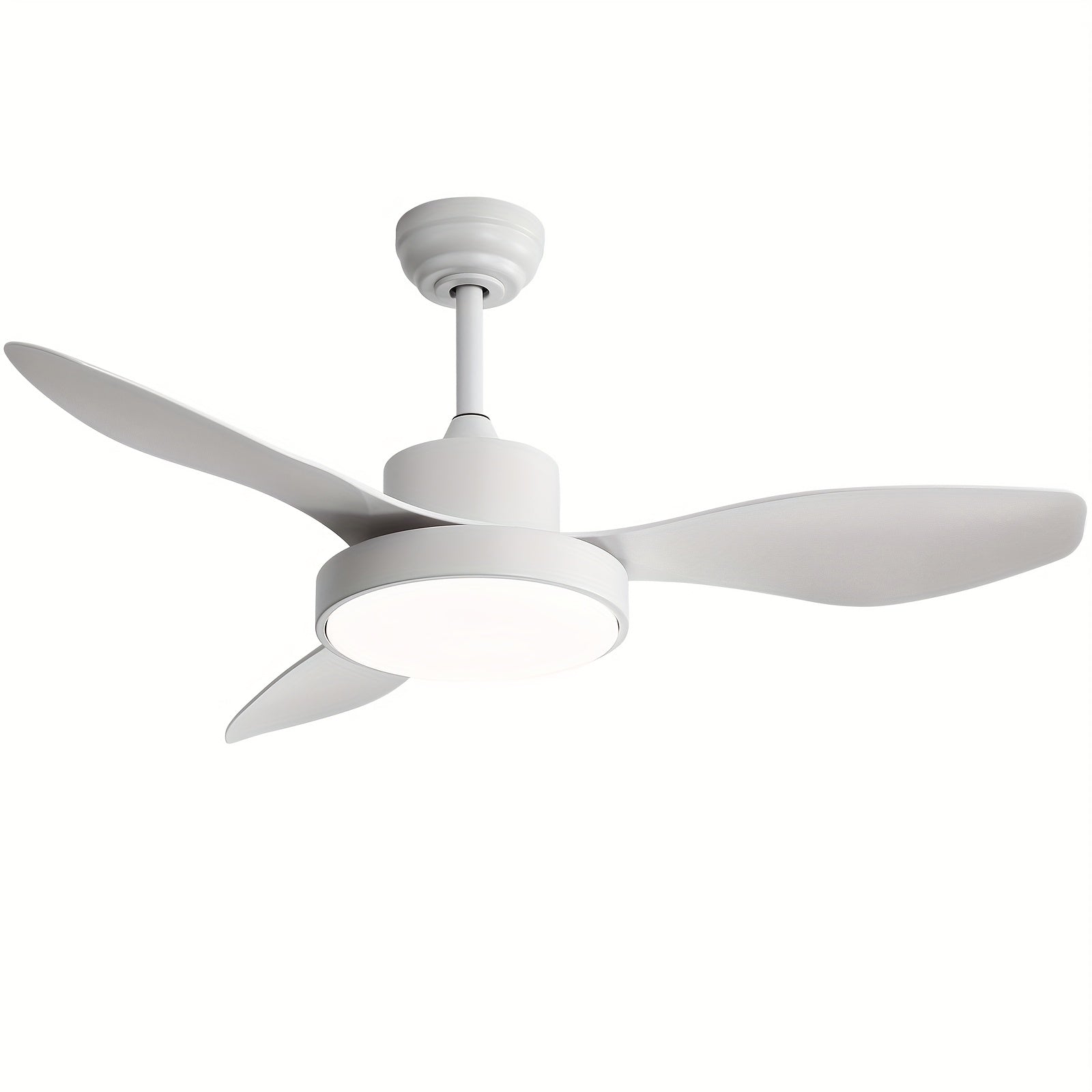 Sofucor 1pc New Arrival 47-Inch Ceiling Fan With Lights And Remote Control 3 ABS Blades Low Profile Ceiling Fan For Bedroom Living Room Indoor Outdoor Farmhouse Patio, Noiseless DC Motor, 3 Colors Available